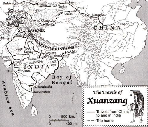 Xuanzang Map 1