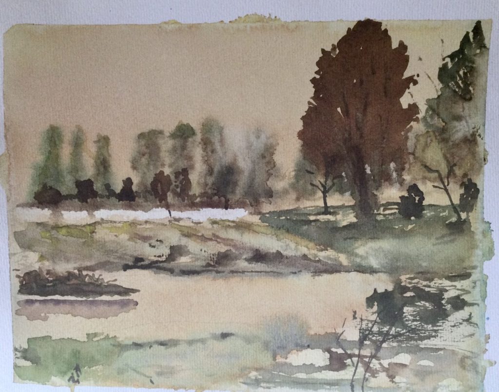 Landscape (watercolor, 9x12) - NFS