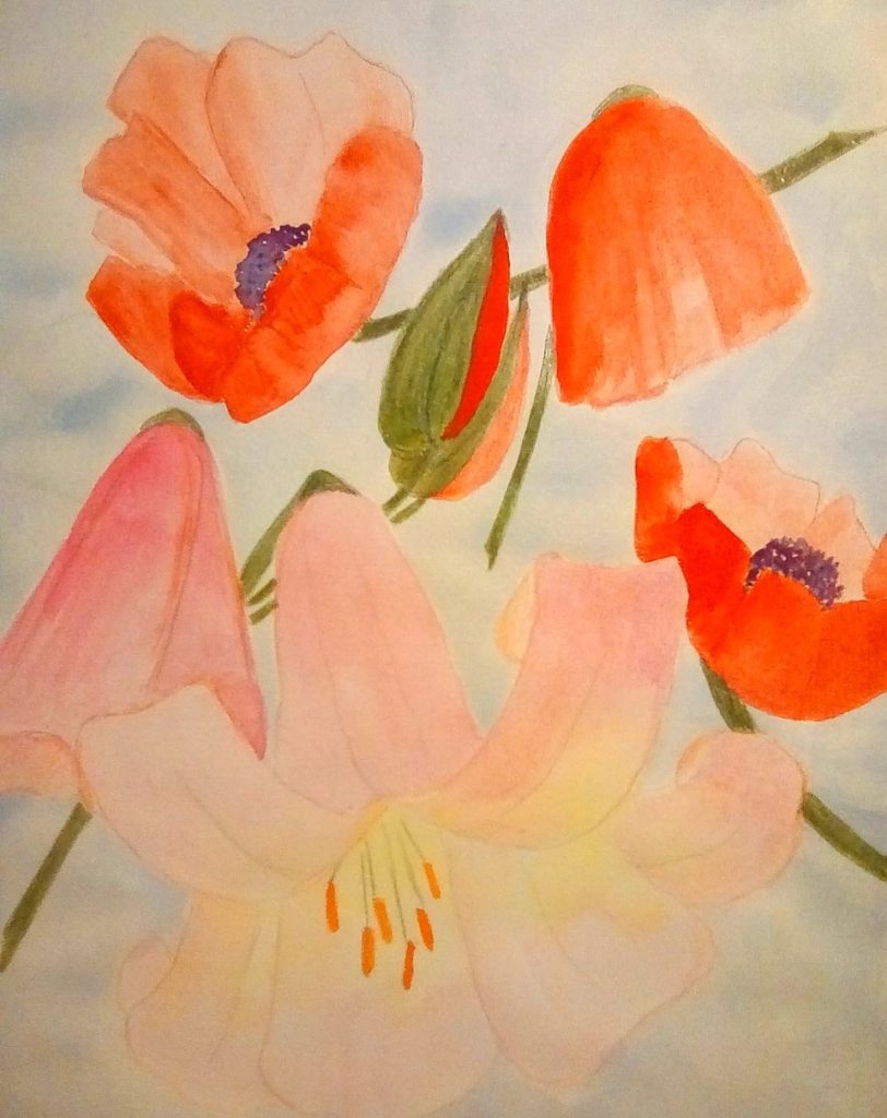 "Blooms" (watercolor) - Negotiable