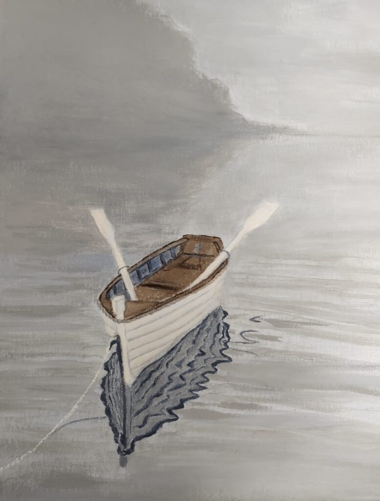 Boat (oil on canvas), 11x14 - NFS