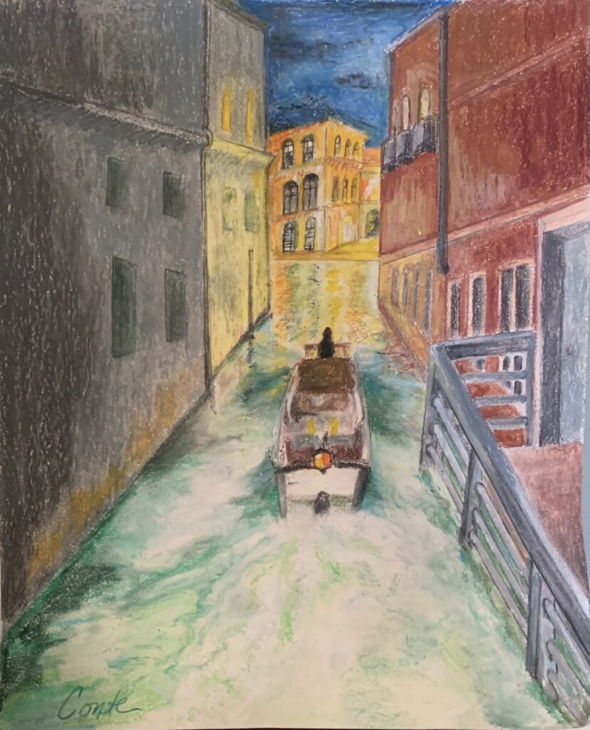 Venice (oil pastels), 11x13 - NFS