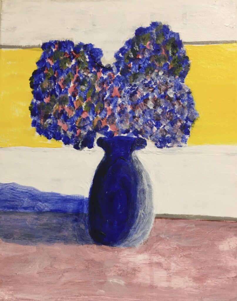 Blue Vase (acrylic), 11x14 - NFS