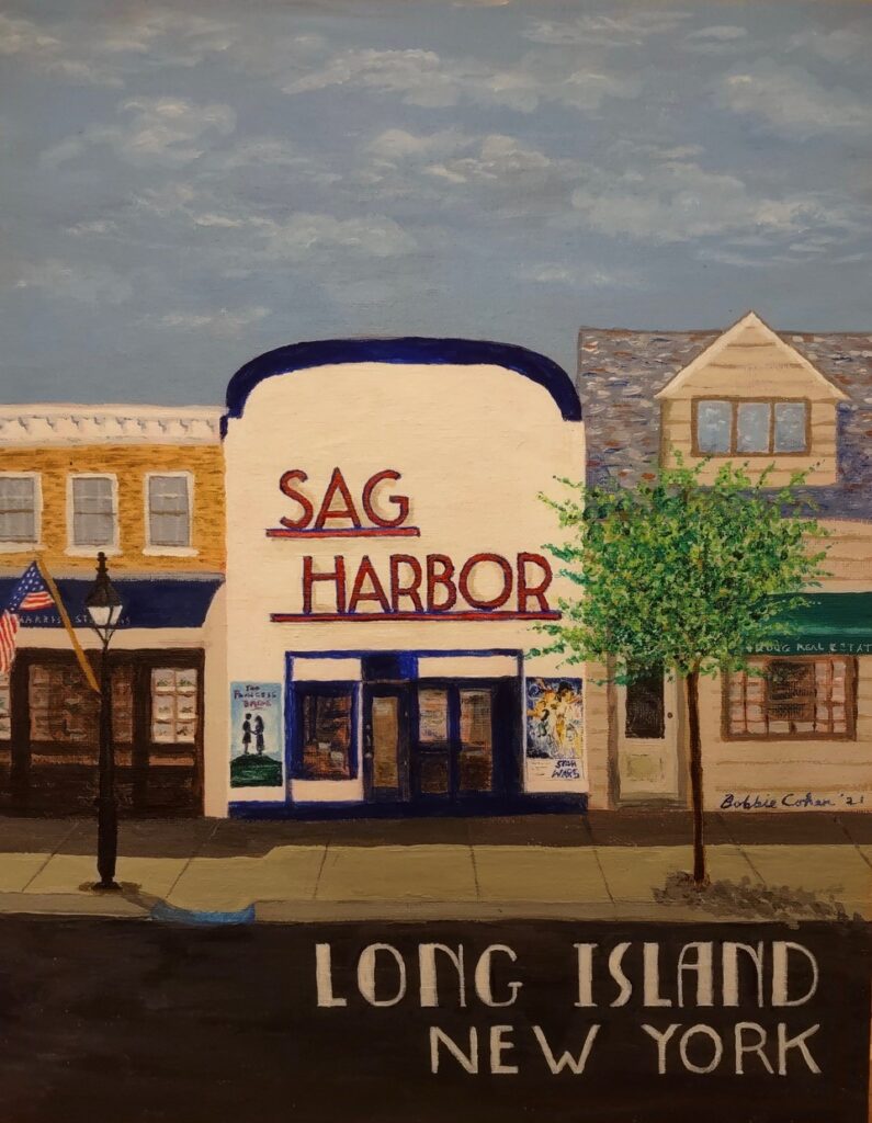 Sag Harbor Travel Poster (acrylic on canvas board), 11x14 - NFS