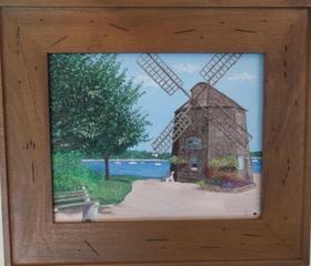Sag Harbor Windmill (acrylic on canvas), 8x10 - NFS