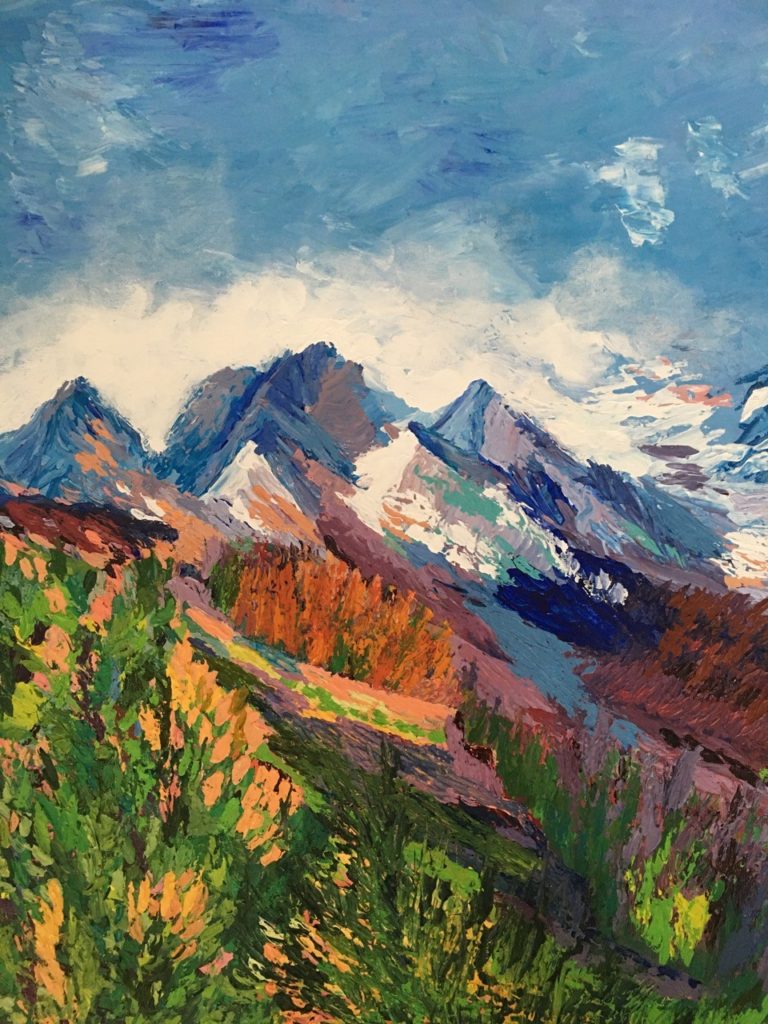Misty Mountains (acrylic on canvas), 16 x 20 - Price negotiable