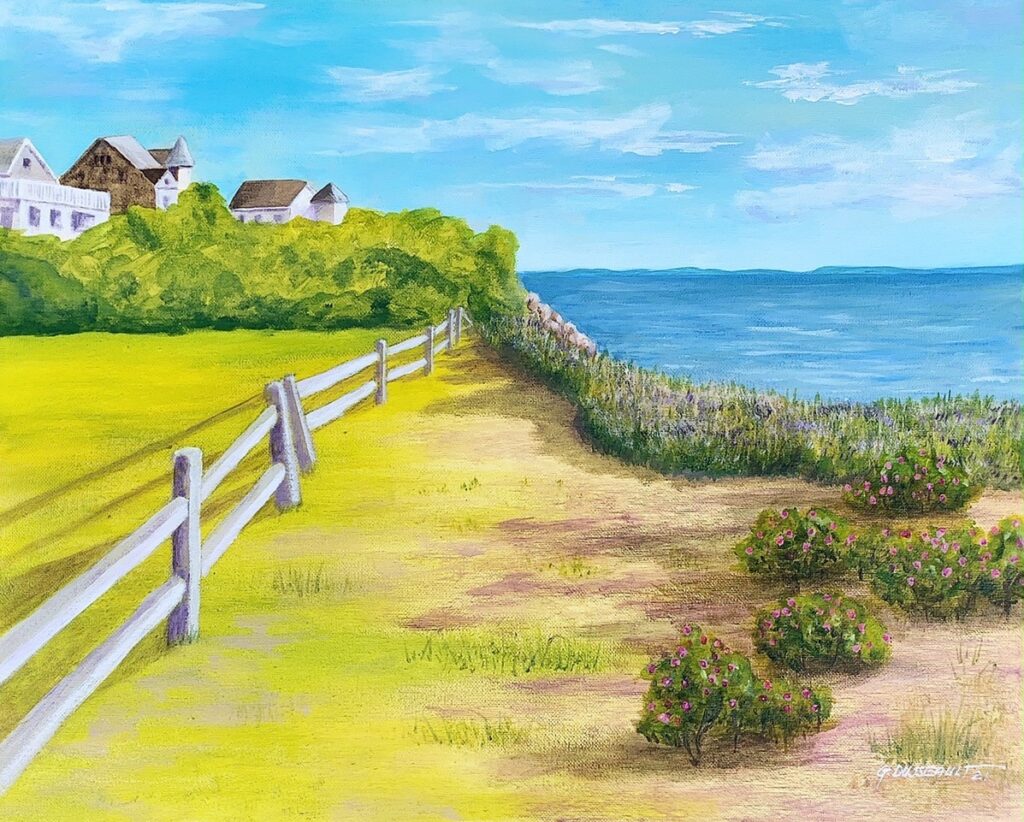 Riverview beach (acrylic on canvas, 16x20) - NFS
