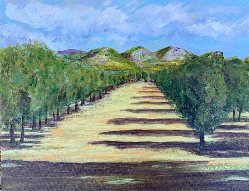 Provencal Olive Grove  (acrylic on canvas, 11x14) - Price Negotiable