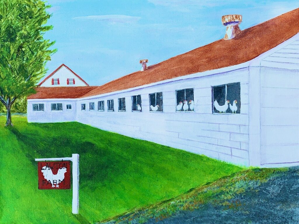 Lawton Farm (acrylic on canvas), 11x14 - $75