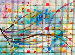 Off the Grid (acrylic on canvas), 18x24 - $150