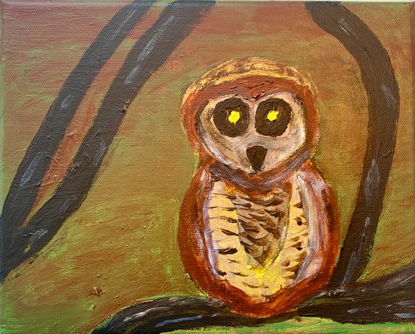 Helen MacDonald "Owl" (acrylic), NFS