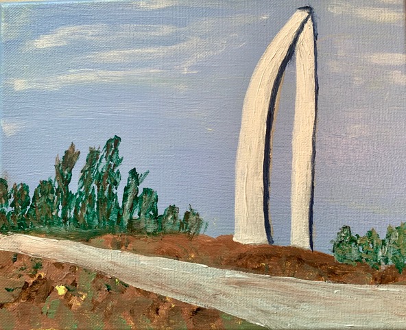 Helen MacDonald "St. Louis Arch" (acrylic), NFS