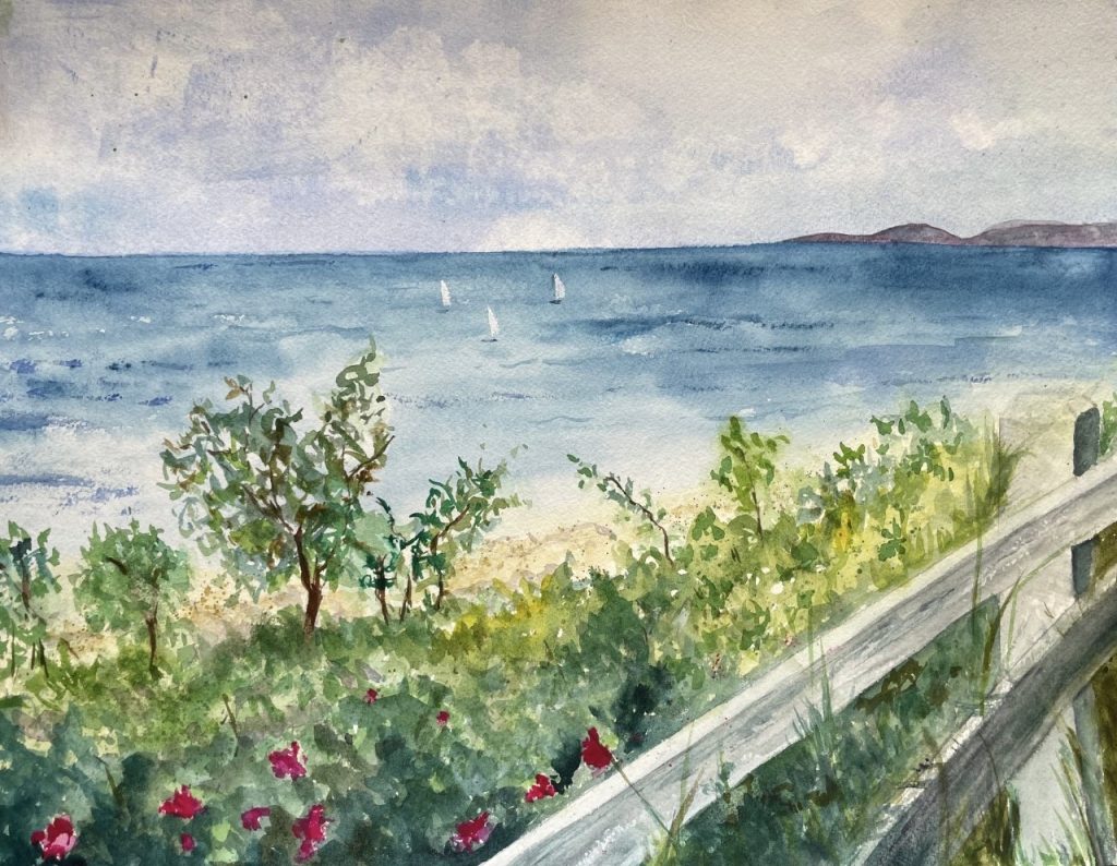 Cape Cod Views (watercolor on paper), 12x16” - NFS