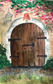 La Casa (watercolor on paper), 8x12 - NFS
