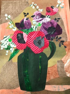 Spring Bouquet (mixed media on canvas board), 8x10 - NFS
