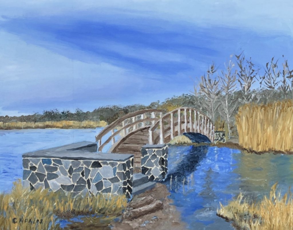 A Foot Bridge (oil on canvas), 11x14” - NFS