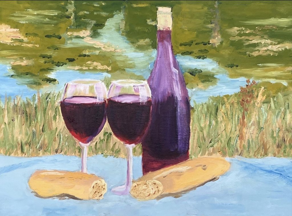 Bread and Wine (oil on canvas), 11x14” - NFS