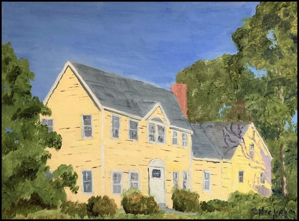  A House in Pomfret (oil on canvas), 9x12 - NFS