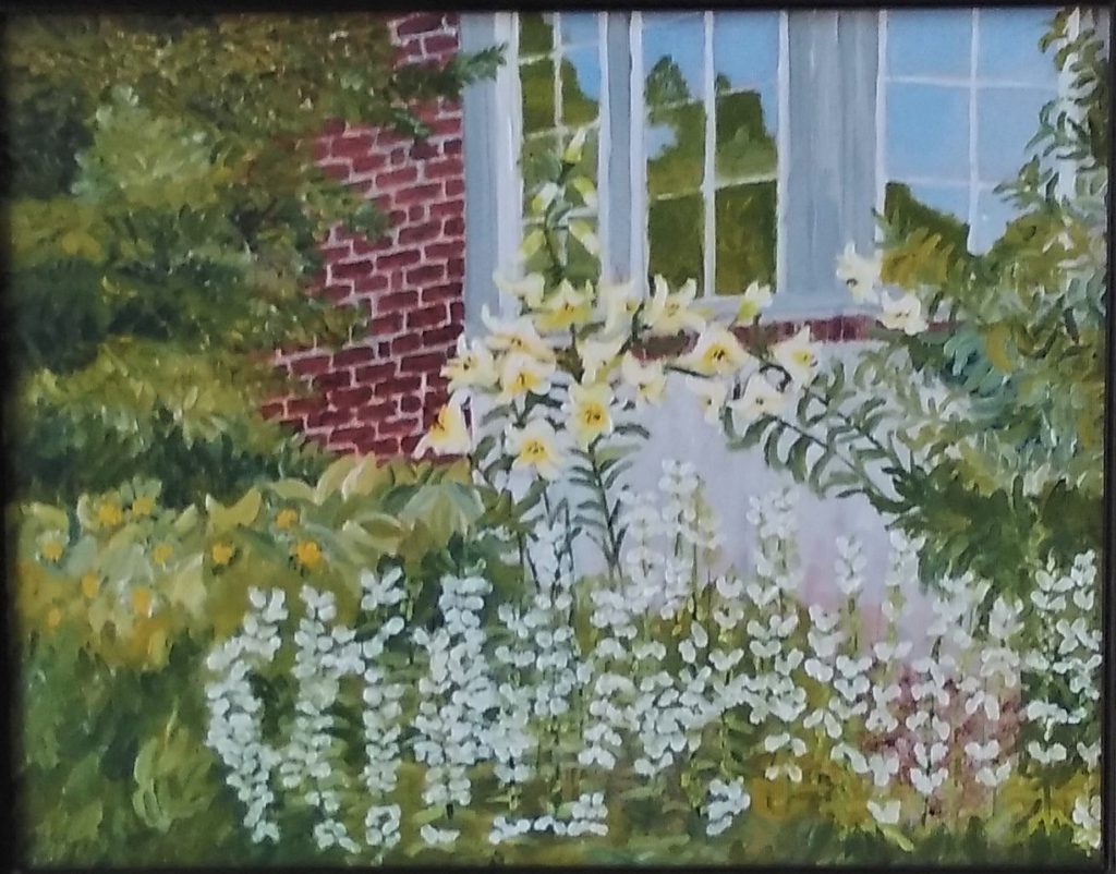 Lilies by the Window (oil on panel), 11 x 14 - NFS