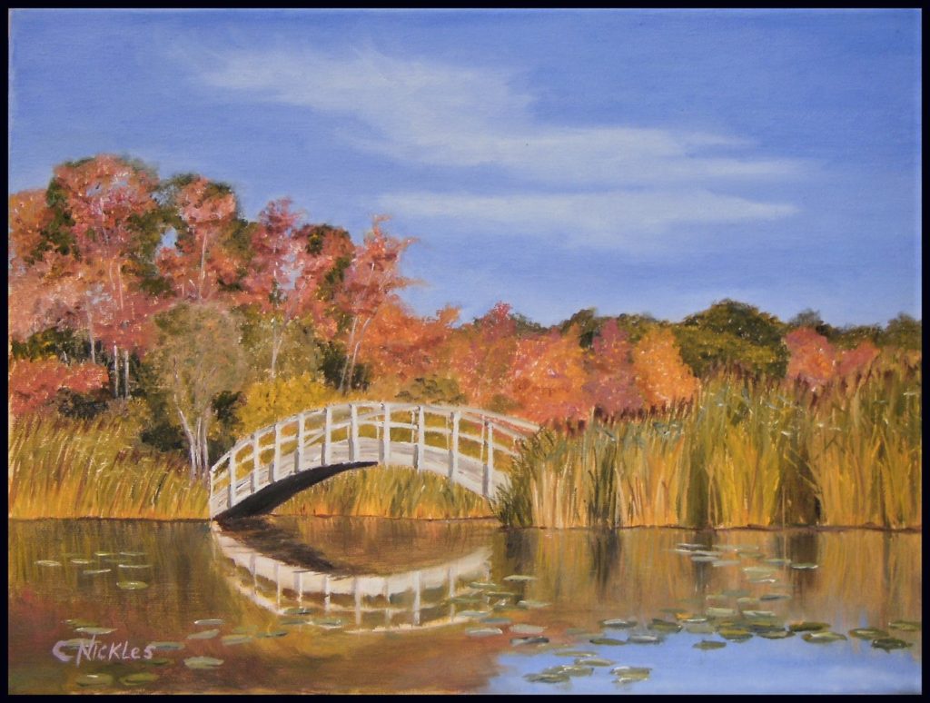 Over Belleville Pond (oil on canvas), 12 x 16 - $200 framed