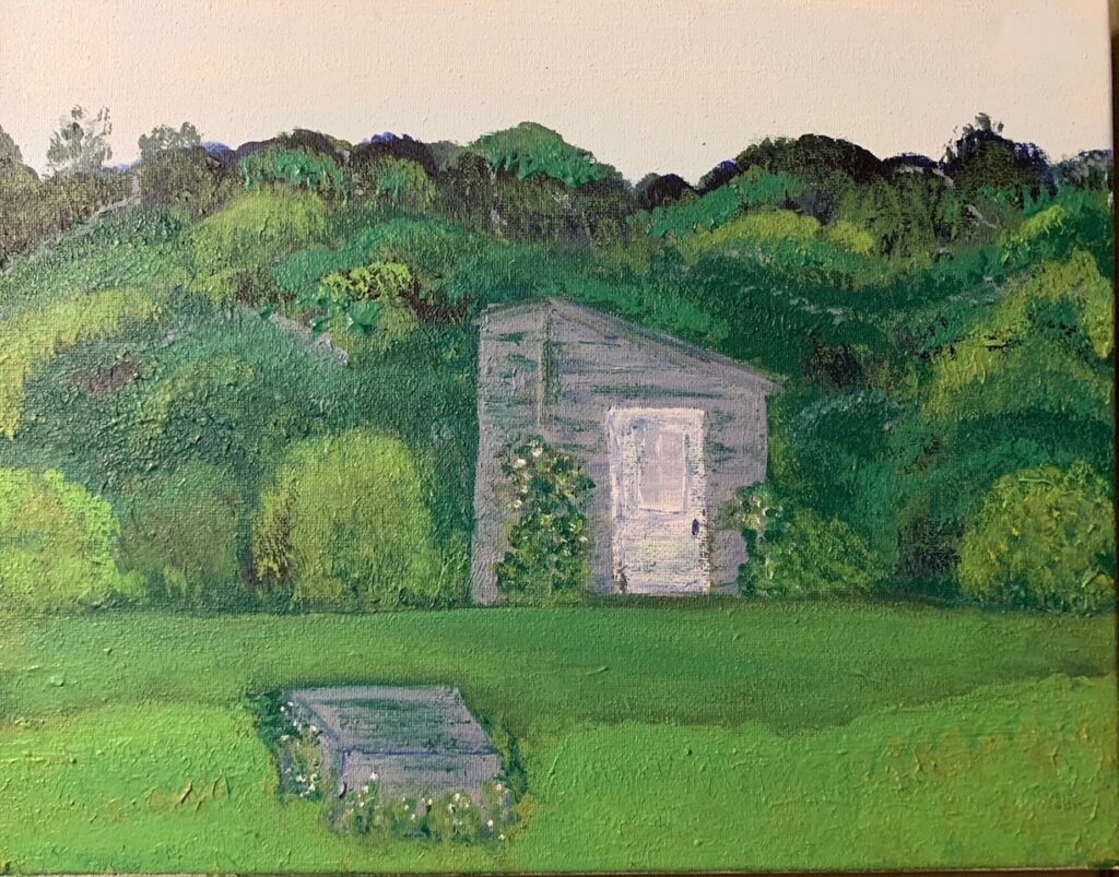 The Farm (acrylic on canvas, 11x14) - $75