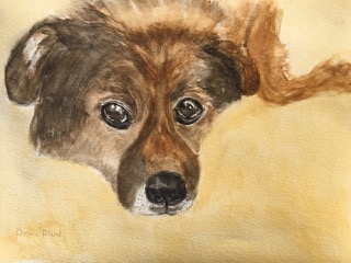 Mao (watercolor on paper), 9x12 - NFS