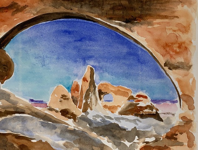 Red Rocks of Utah (watercolor), NFS