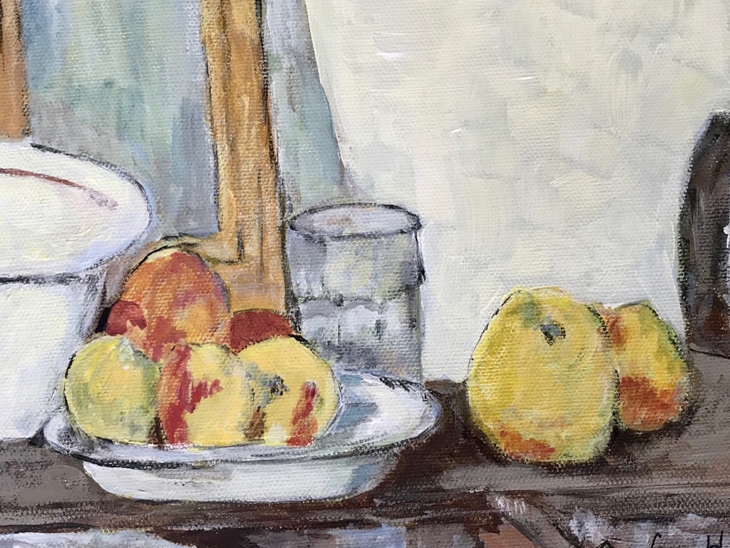 Cezanne's Still Life (acrylic), negotiable