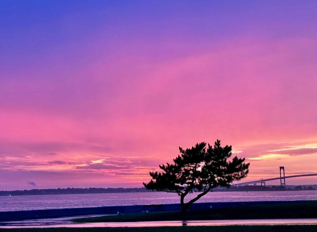 Summer Sunset After Rainstorm, Narragansett Bay