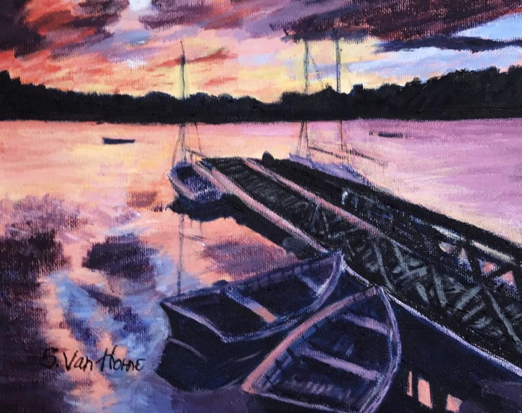 Sunset Sublime (acrylic on canvas, 8x10) - Price on request