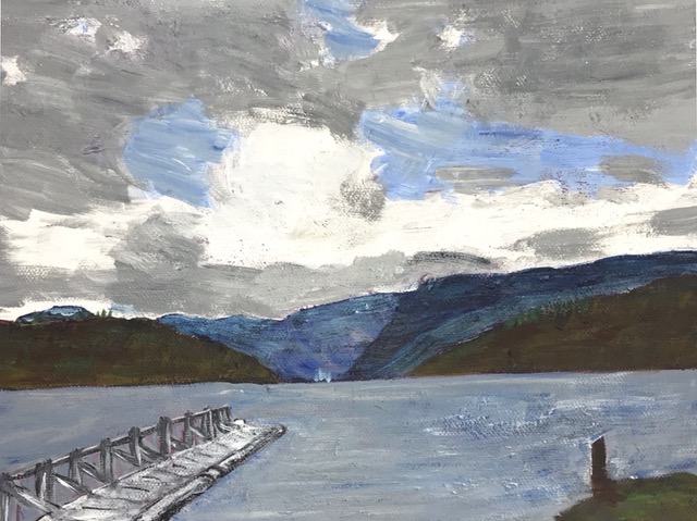 Susan Van Horne "Vancouver Ferry" (acrylic), Neg