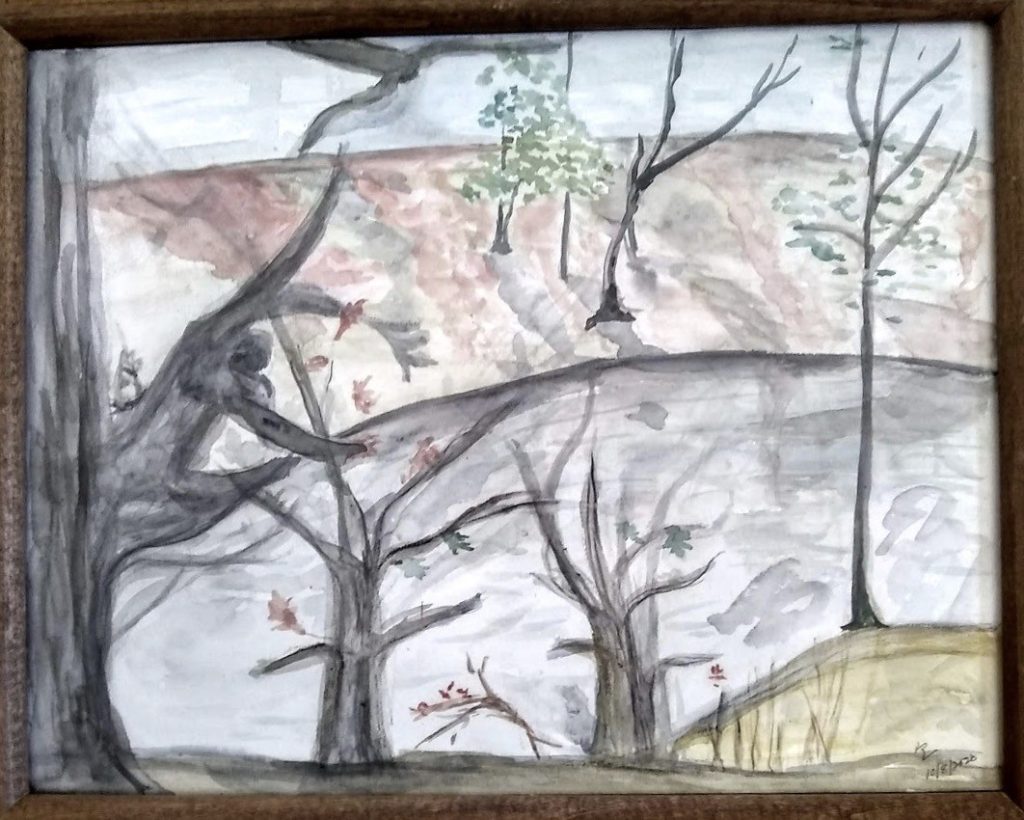 Canoe Rock (watercolor), 11 x 14 - Price negotiable
