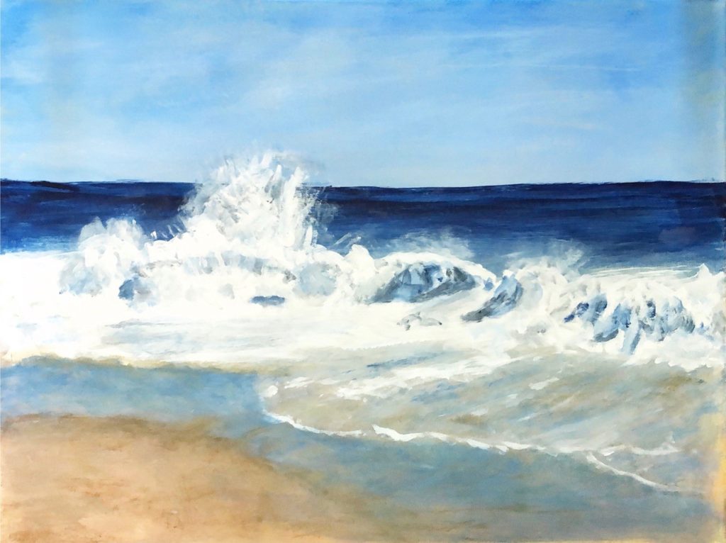 South County Beach (acrylic on canvas), 16 x 20 - Price negotiable