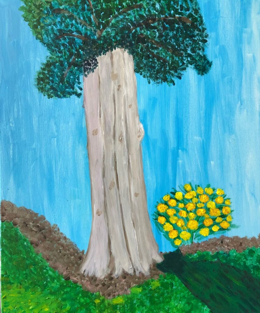 My Hemlock Tree (acrylic, 16x20) - NFS